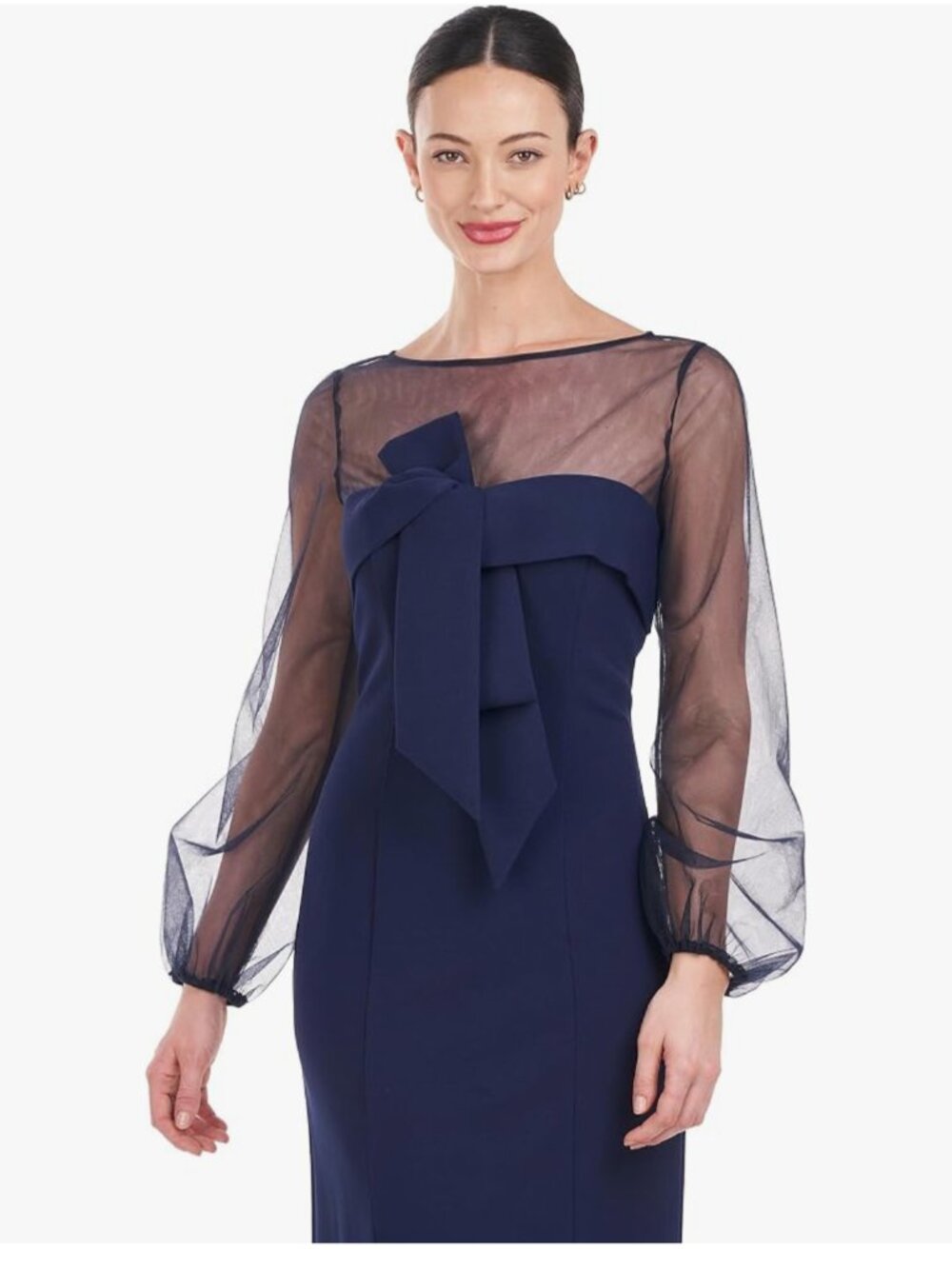 JS Collections Navy Blue Dress
